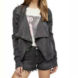 Free People Shrunken Moto Jacket
